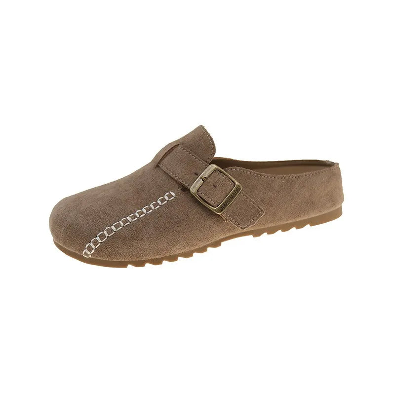 Trendy Suede Cork Clogs for Women